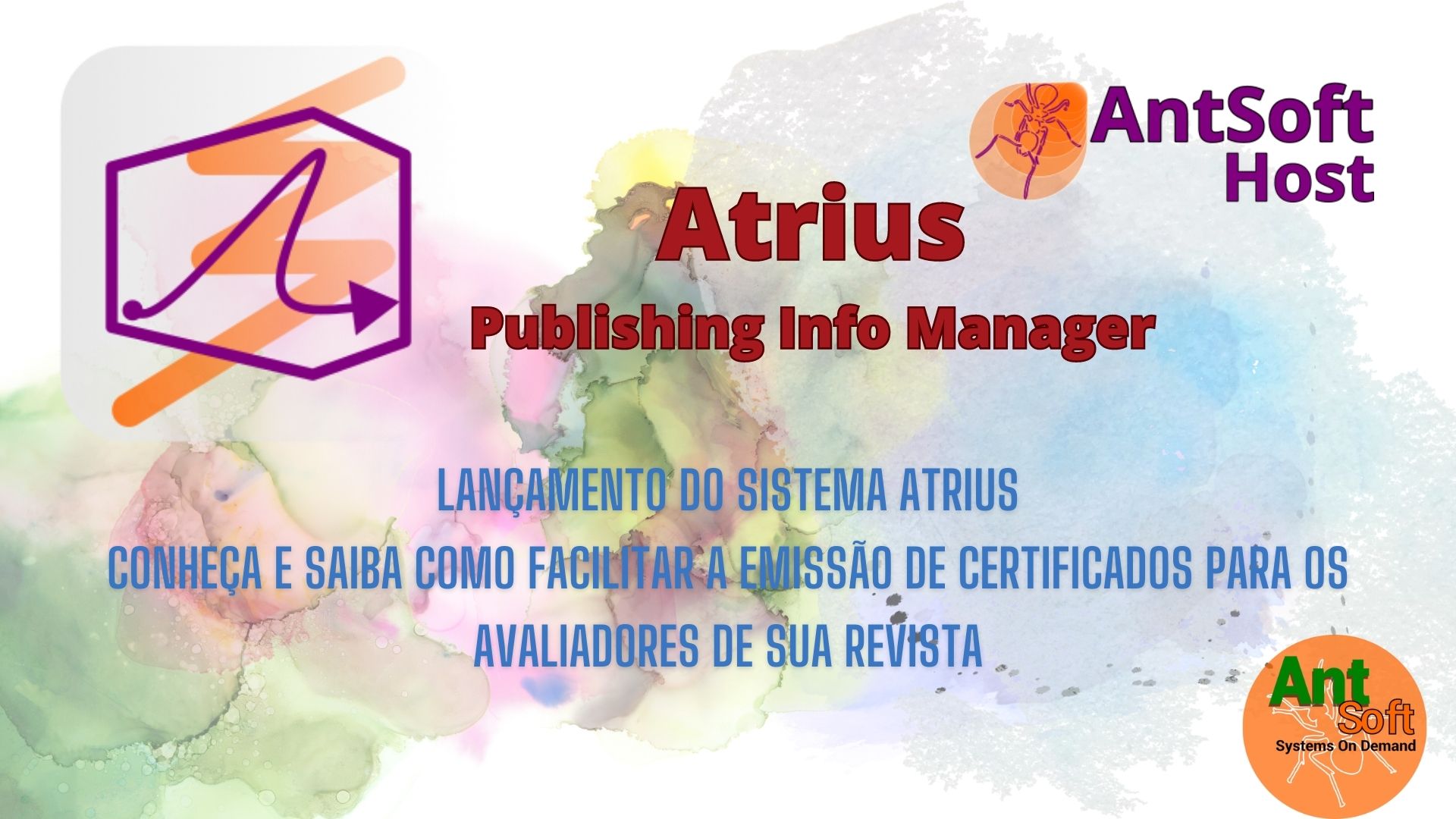 Lançamento do sistema Atrius - Publishing Info Manager