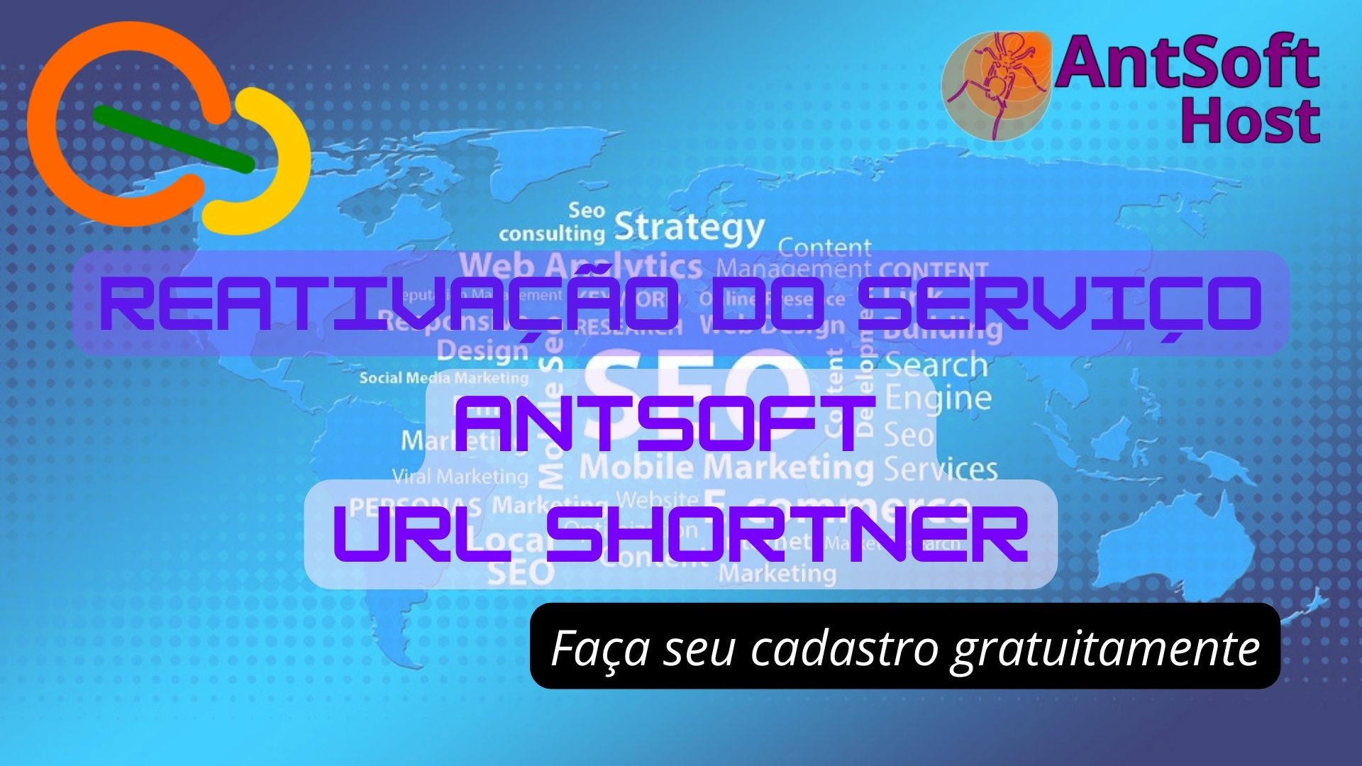 Reativado o serviço AntSoft URL Shortner